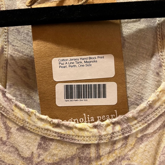 Magnolia Pearl Perth Block Print Paz Tank O/S - Picture 4 of 4
